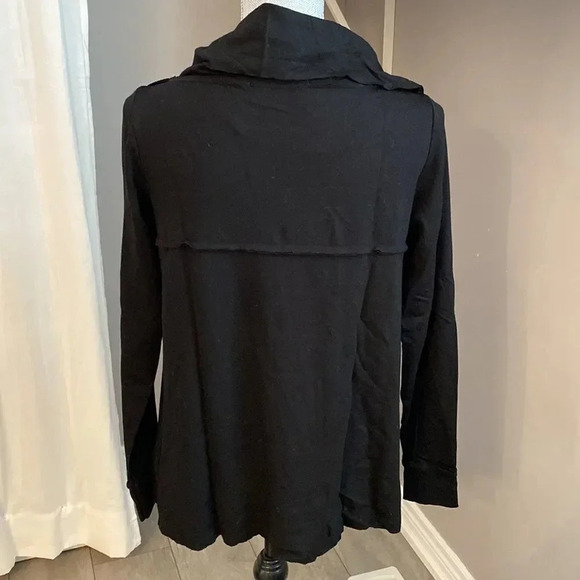 KENSIE Cowl Neck Long Sleeve Top Snap Button, Size L - Picture 4 of 6